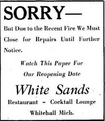 Garys Restaurant (The Chamber Bar & Grill, White Sands Restaurant) - Sept 21 1961 Ad (newer photo)